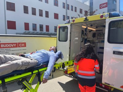 TC aktivní střelec v českobudějovické nemocnici